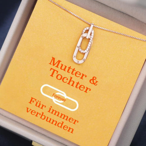 Divesart - Mutter & Tochter Halskette - Für immer miteinander verbunden